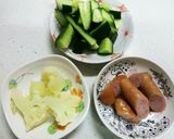 マヨネーズとチリソースのサラダ作り方1写真