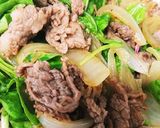 牛肉とキノコのシーザーサラダ風作り方6写真