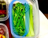 ズボラで愛♡温野菜＋ナスのミゾレ炒め弁当作り方3写真