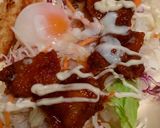 簡単☆和風ロコモコ的な丼作り方4写真