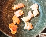 水菜と鶏もも肉の和風パスタ作り方3写真