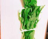 水菜と鶏もも肉の和風パスタ作り方2写真