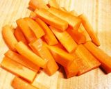 子供がパクパク食べるフライド人参☆作り方1写真