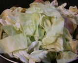 豚ばら薄切り味噌キャベツ炒め。作り方4写真