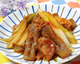 ☆こんにゃくと豚肉ネギの甘辛炒め☆作り方6写真