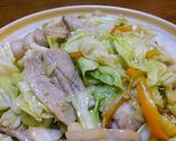 豚ばら薄切り味噌キャベツ炒め。作り方7写真
