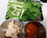 厚揚げ豚肉巻きの野菜あんかけ作り方4写真