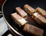 厚揚げ豚肉巻きの野菜あんかけ作り方7写真