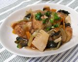 厚揚げ豚肉巻きの野菜あんかけ作り方10写真