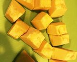 レンジで簡単！カボチャと大豆の煮物作り方1写真