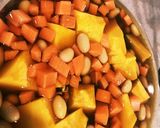 レンジで簡単！カボチャと大豆の煮物作り方3写真