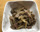 ☆蒟蒻でかさ増し！牛肉ゴボウのしぐれ煮♪作り方6写真