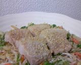 ゆで豚on野菜☆ウマスソースと梅肉で作り方4写真