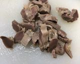 砂肝ときゅうりの梅ごま和え作り方1写真