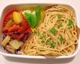 たらこスパゲッティ弁当 簡単 可愛い作り方3写真