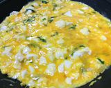 豆腐と大葉とねぎの手間なしチーズオムレツ作り方3写真