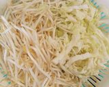 満腹レシピ♪フライパンで広島風お好み焼き作り方1写真