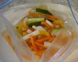 キムチと野菜甘酢漬けで簡単冷やしラーメン作り方3写真