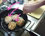 おじゃがの千切りハンバーグ作り方7写真