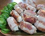 ネギ塩味✨豚肩ロース巻き寿司作り方6写真