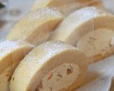 酸味絶品*梅ジャムのマーブルロールケーキ作り方47写真