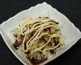 まぜるだけ！キャベツのお好み焼き風サラダ作り方2写真