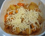 鶏(豚)肉とじゃが芋のチーズケチャップ煮作り方3写真