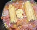 炊飯器で簡単コ—ンとチキンのバターライス作り方3写真
