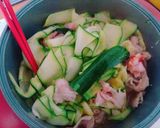 *ズッキーニと豚肉の甘辛コチュジャン煮*作り方3写真