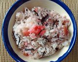 梅の香とひじきの炊き込みご飯作り方4写真