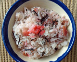 梅の香とひじきの炊き込みご飯作り方4写真