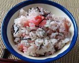 梅の香とひじきの炊き込みご飯作り方5写真