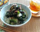 茄子とワカメのだし（梅風味）作り方4写真