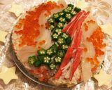 ちらし寿司ケーキ☆簡単♫ひな祭り 七夕に作り方10写真