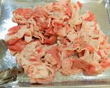 豆板醤で。牛肉のユッケジャンクッパ風！作り方3写真