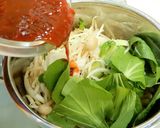 豆板醤で。牛肉のユッケジャンクッパ風！作り方6写真