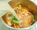豆板醤で。牛肉のユッケジャンクッパ風！作り方8写真