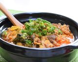 豆板醤で。牛肉のユッケジャンクッパ風！作り方12写真
