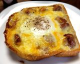 レバーパテたまごチーズトースト作り方7写真