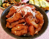 驚愕レシピNo.16 細切り豚肉の辛旨丼作り方19写真