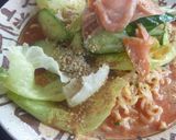 冷やし夏野菜ラーメン スモークサーモン添作り方4写真