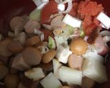 たこ焼き残り具材でチャーハン作り方1写真
