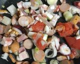 たこ焼き残り具材でチャーハン作り方3写真