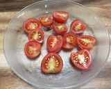 トマトとモッツァレラのサラダ菜卵ソテー作り方3写真