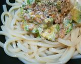 納豆とアボカドの冷やしぶっかけうどん作り方4写真