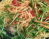 簡単！ランチ◎トマトとツナの和風のパスタ作り方5写真