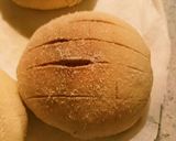 全粒粉使用のキャラメルメロンパン作り方15写真