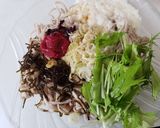 さっぱり夏麺しそ梅塩昆布冷やし蕎麦作り方1写真