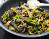 やみつきおかず！茄子とひき肉の炒めもの作り方6写真
