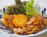 豚バラとじゃが芋のケチャップ炒め♪作り方7写真